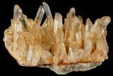Tangerine Quartz Crystal Cluster - Madagascar #112816-2
